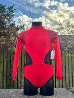 Bella Leotard - Red Twinkle - age 9-10