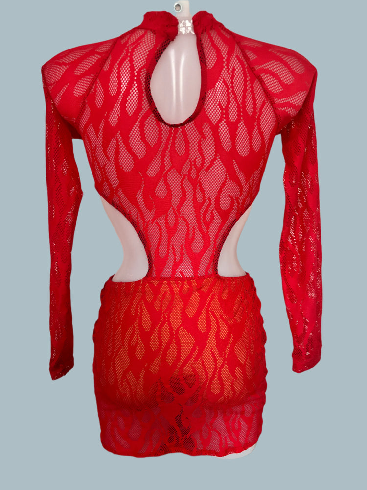 Lace Dress - Red - Adult XS