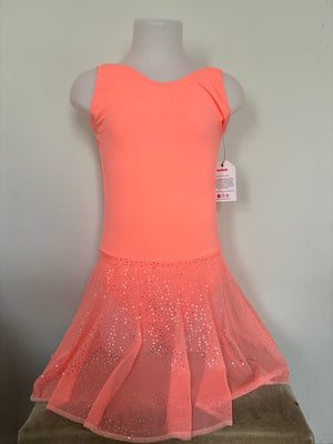 Eden Leotard - Coral Twinkle - Age 11-12