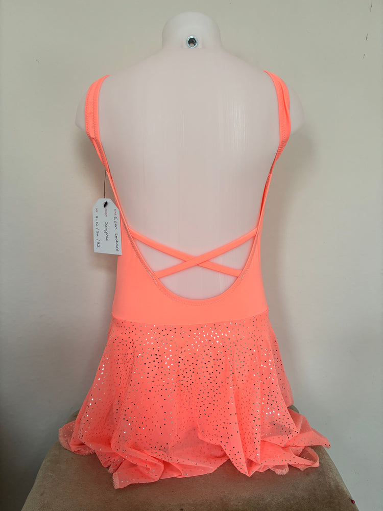 Eden Leotard - Coral Twinkle - Age 11-12